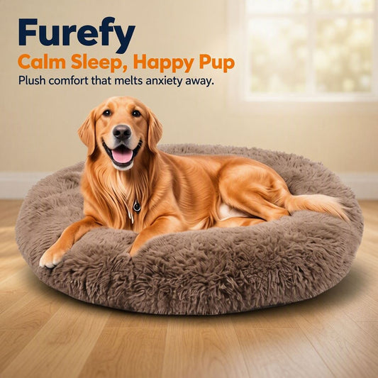 Furefy™ CozyCalm Dog Bed